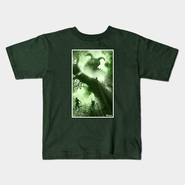 Jungle Titan Kids T-Shirt by DVerissimo